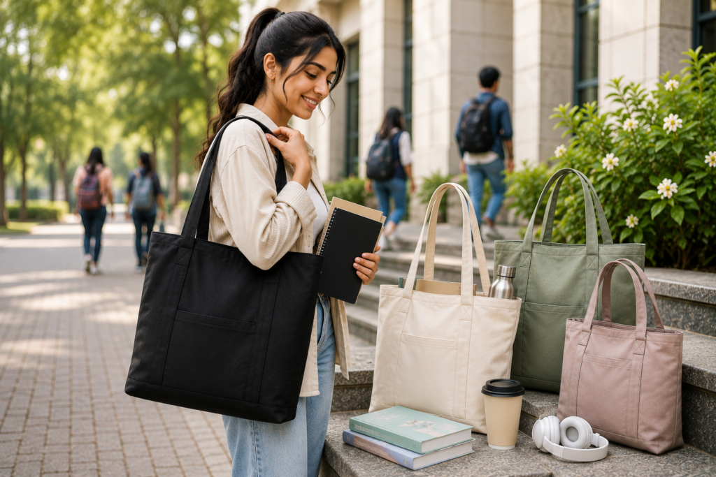 tote bags for college students daily campus lifestyle
