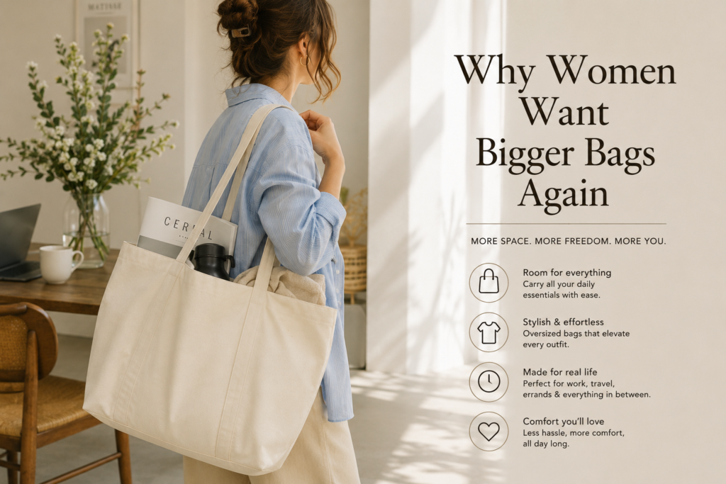 oversized tote bags modern fashion lifestyle