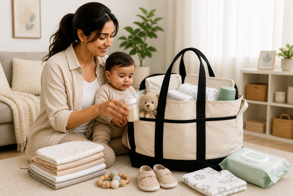 large tote bags for moms and baby essentials